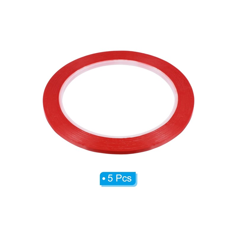 PATIKIL Whiteboard Tape 3mm X 66m, 5 Pack Thin Dry