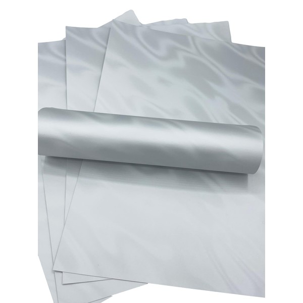 Syntego 5 Sheets A4 Premium Silver Pearl Lava Effect Card