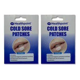 Healthpoint Cold Sore Patches, 2 Packs of 15 Invisible Patches - Bundled by Smart Cutie