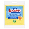 Spontex Sponge Cloths, 5 Count (Pack of 1)