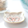 Cat Dish Plate | Small Ceramic Catchall Dish for Treats,