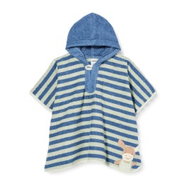 Sterntaler Emmilius Donkey Baby Bath Poncho with Hood, One Size, Cotton, Green/Blue