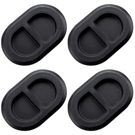 PAGOW 4pcs Car Floor Pan Drain Plug for Jeep Wrangler JK JKU JL 2007-2021, and 2020 Gladiator JT 68194821AA Rubber Body Plug(Black)