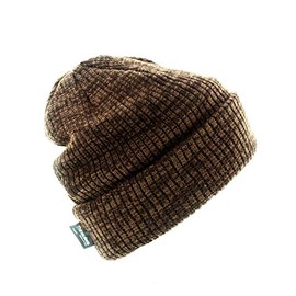Milani Thinsulate 40 Gram Insulated Winter Two Tone Beanie Skull Cap (Brown/Khaki)