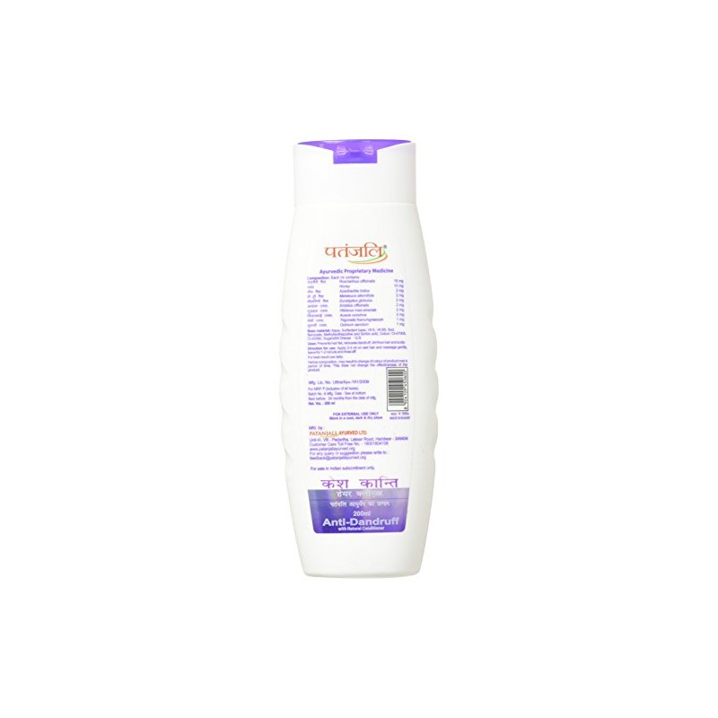 PATANJALI Kesh Kanti Anti-Dandruff Hair Cleanser Shampoo, 200ML by Patanjali