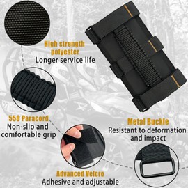 KKIKK - Asas de agarre para Jeep con barra enrollable, paquete de 4 asas para Jeep Paraocrd para Wrangler JK YJ TJ JL y Gladiator JT 2021 2022 2023 2024 modelo, manijas de hardware Jeep Wrangler