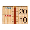 Shinwa Sokutei M-023 48481 Thermometer, Analog, Wall Mounted, Wood