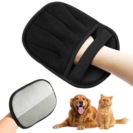 Cxqbsmy Haustier Fellpflegehandschuh Fellpflege Katzen Handschuhe zur Entfernung Statischer Haarelektrizität Sanfte Enthaarung und Effiziente Massage für Hunde und Katzen Reinigung Baden und Massieren