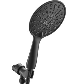 SOKA High Pressure Shower Heads with 6 Spray Setting Massage Spa 6" Showerhead with Handheld Shower Head with Extra Long Hose 59 Inches(5 Feet）And Adjustable Bracket Matte Black