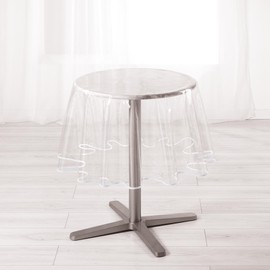 Linie Décor Garden Tischdecke, PVC, weiß, 180 cm Durchmesser