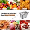 BSTKEY 6 Pack 1/9 Size 4 Inch Deep Hotel Pans,