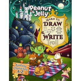 Learn to Draw and Write Fantasy Characters: A Fun ABC Activity Book for Kids Ages 4–8: Step-by-Step Drawing, Alphabet Tracing, and Early Writing Practice for Young Learners