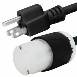 Iron Box NEMA 5-15P to L14-30R Plug Adapter, 15A/125V, 14 AWG - Iron Box # IBX-5185 - 10 ft
