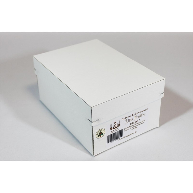 Wooden Ornament Gold Stars 3d (Small) Boxed Set of 6 199/007 