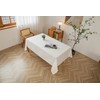 CUSHY HOME Oxford Decorative Rectangular Tablecloth - Waterproof, Wipeable Polyester,