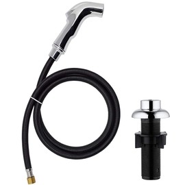 Sink Sprayer Replacement, Kitchen Sink Spray Head, Side Sprayer with Hose and Holder,Kitchen Sink Side Sprayer,Sink Sprayer Chrome