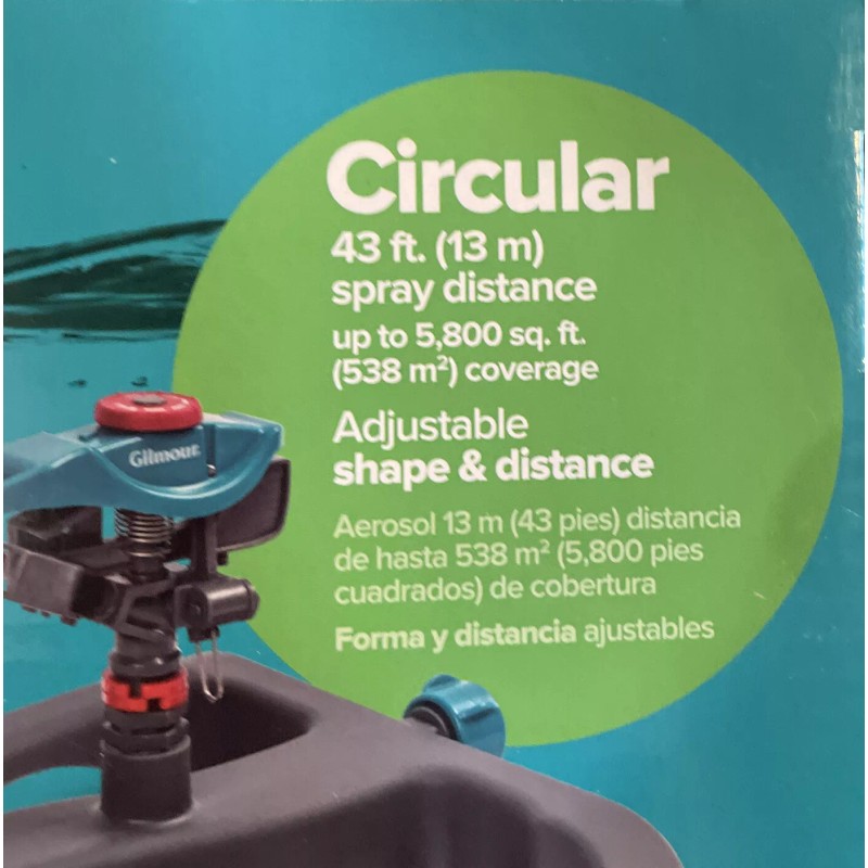 Gilmour Impulse Sprinkler ~ Adjustable Slaps & Distance ~ 5,800