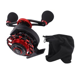 Fishing Reel Wheel Baitcasting Reel 3.6:1 Gear Ratio Raft All Metal Wheel Ice Fishing for Freshwater SeawaterRight Handed Without Digital Display