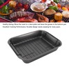 Roast Pan with Rack Rectangle Broiling Pan Carbon Steel Iron