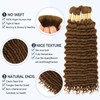 Brown Human Braiding Hair for Boho Braids,150g 16 Inch 6