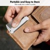 Lunhoo 2 Pack Hair & Beard Comb, Stainless Steel Combs,