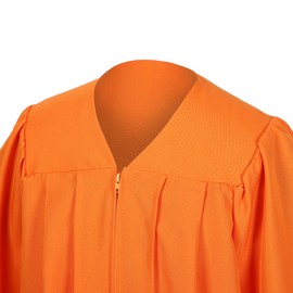 D DODOU Unisex Matte Graduation Cap and Gown Tassel Package for High School and Bachelor (Standard, Orange, 48)