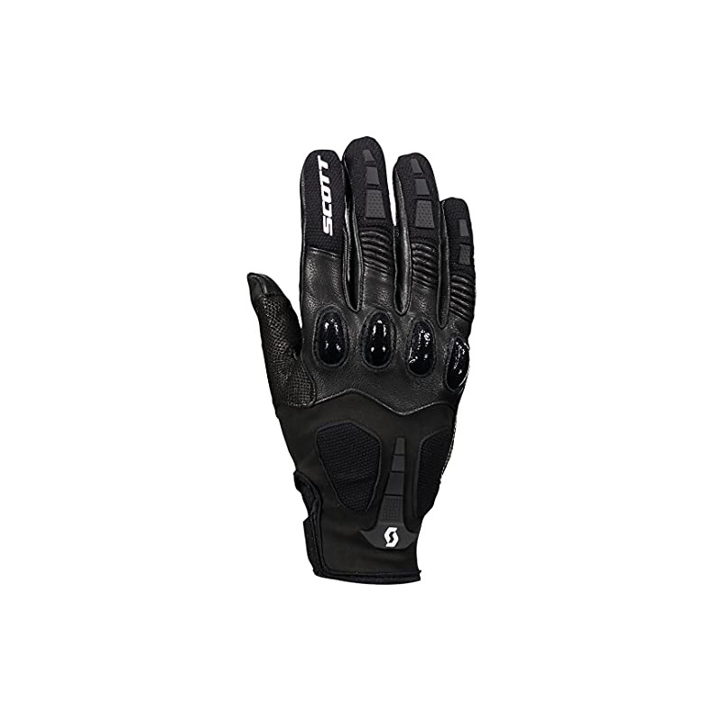 Scott Assault Pro MX DH Motorcycle Gloves Black/White 2024: Size: