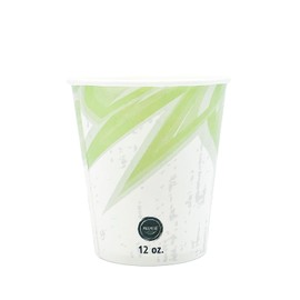 MULMEHË New Disposable Cold Beverage Paper Drinking Cups for Water, Juice, Soda, Daybreeze Design, 12 oz, Case of 1000