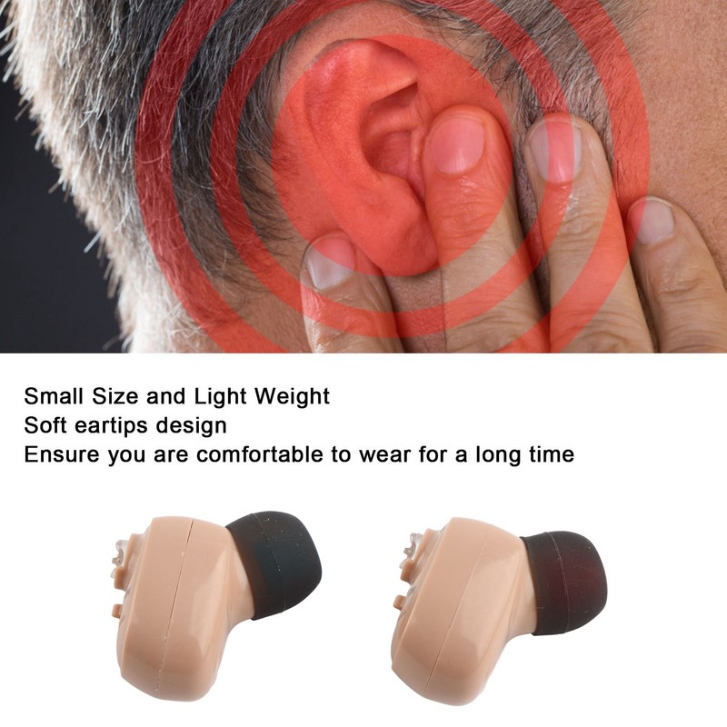 Digital Hearing Aids Rechargeable Lightweight Earbuds Hearing Amplifier with Charging
