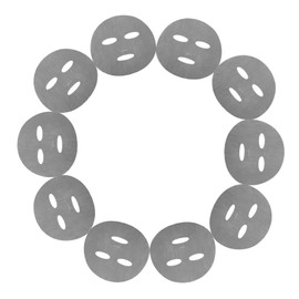 Mikinona 10pcs Ultra Fine Microfiber Facial Sheet Mask Pack for DIY Skin Care Breathable Gray Cloth for Home for Even Skincare Distribution and Comfort