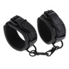 zalati Black Adjustable PU Leather Ankle Cuff Cover for Decorative