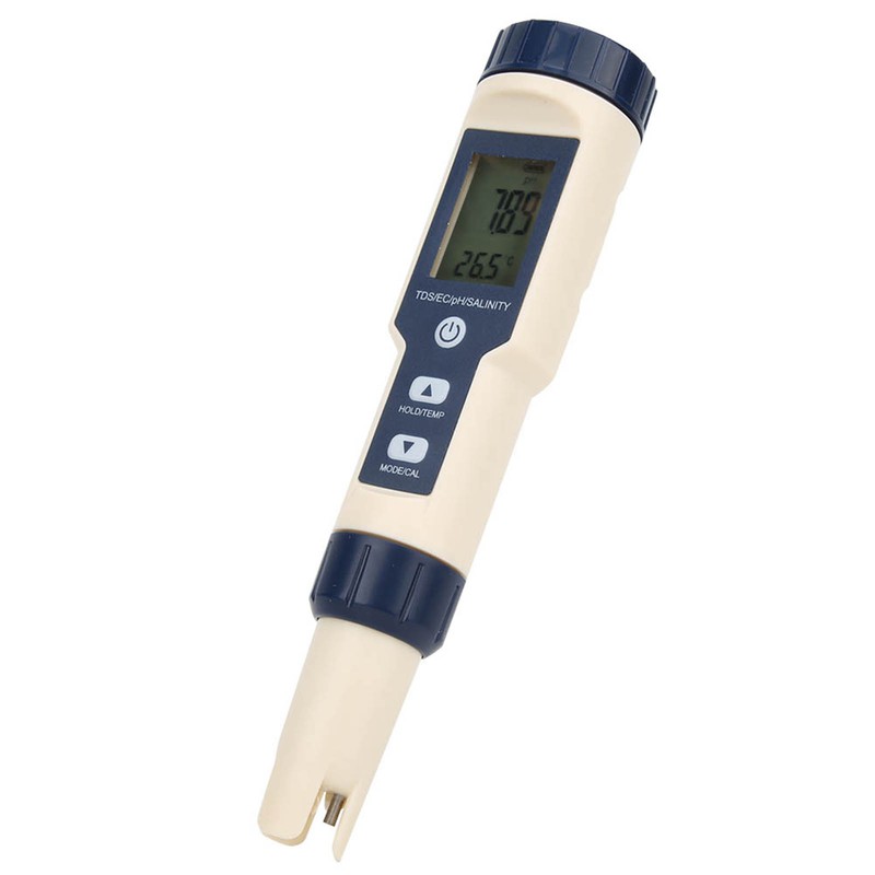 5 in 1 Portable Digital PH/Salinity/Temp/TDS/EC Meter Multifunctional Water Quality