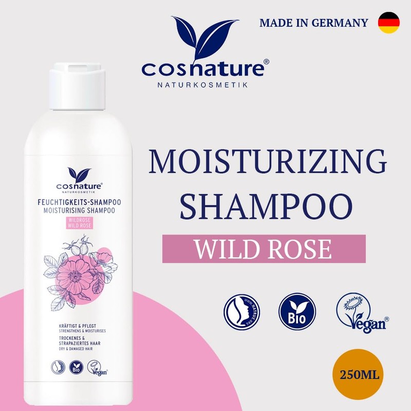 Moisturising Shampoo Pink Wild Organic 250ml COSNATURE