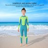 Kids Wetsuit Green Long Sleeve 2.5MM Warm Keeping UV Protection
