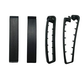 MYIW Outdoor Hunting Combat Webbing Belt Clips,Canvas Fabric Belts Clamps,Black Poly Plastic Pack of 10 pcs