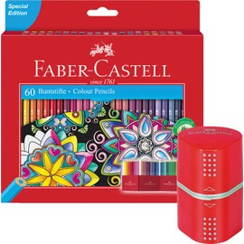 Faber Castell Castle coloured pencils, 60 piece cardboard box