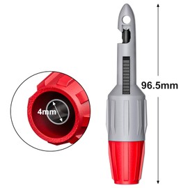 Cleqee 2 Piece Heavy Duty Wire Piercing Probes Insulation Piercing Clip Set with 4 mm Socket for Multimeter Voltmeter Electrical Testing