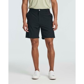 Real Essentials Paquete de 3: pantalones cortos de golf para hombre de 7 pulgadas, bolsillos delanteros planos, casual, trabajo, entrenamiento, senderismo, deportes, Set 5, 3X-Large