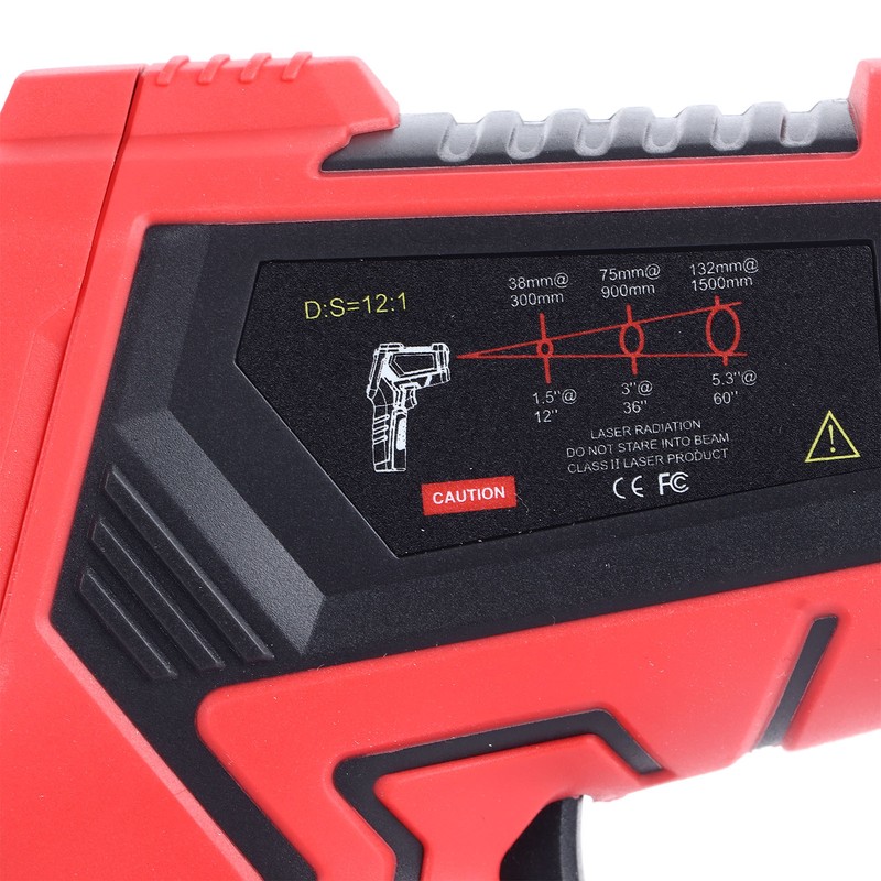 Handheld Heat Temperature Gun ‑58°F‑1112°F High Accuracy Multifunctional Infrared Thermometer