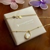 Minoplata Madonna Miracle Necklace in Mother of Pearl and Gold-Plated