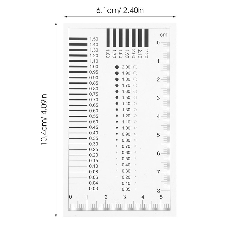 High Precision Gauge Film Ruler for Scratch Inspection, Defect Detection,