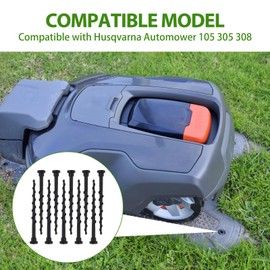 Pack of 10 Lawnmower Charging Station Screw for Husqvarna Automower 105 305 308, 13.7 cm Ground Screw Weatherproof for Robotic Lawnmower Garage, Ground Nails for 308X 220AC 230ACX 260ACX 265ACX 320