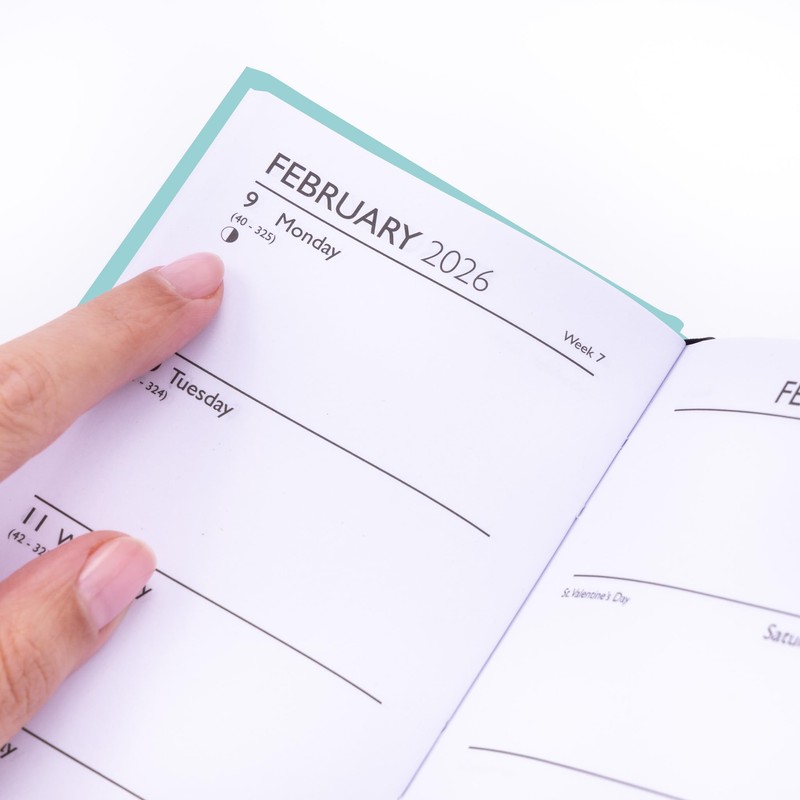 evelay 2026 Diary Slim Size Week to View Diaries Full