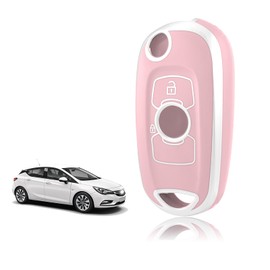 TOOMUME Car Key Cover TPU, Car Key Case 2 Buttons Fit for Opel Vauxhall Astra K Corsa E Mokka X Buick Verano Encore Envision Regal Lacrosse, Protective Key Fob Cover Key Fob Case