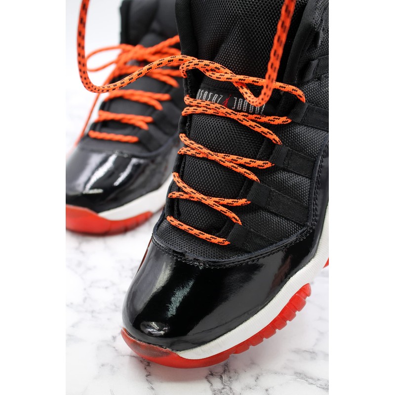 COOL LACE Round Athletic Shoelaces Shoe Laces for Sneakers, Orange