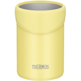 Thermos JDU-350 Y Insulated Can Holder for 11.8 fl oz (350 ml) Cans, 2-Way Type, Yellow