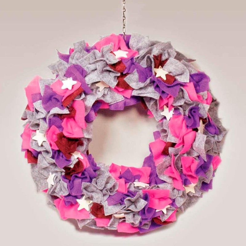 INNSPIRO Corona piatta in porex diametro 25 cm. Forme geometriche,