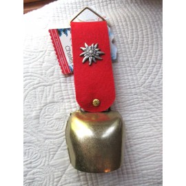 HORST STOCKELMAIER HAND-MADE CHRISTMAS SLEIGH BELL DOOR HANGER GERMANY NWT 10"