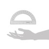 Pacific Arc's 8 Inch Plastic Protractor Clear Ruler