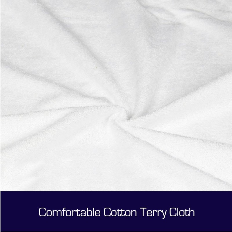 Luxor Cotton Terry Fully Fitted Waterproof Mattress Protector - King